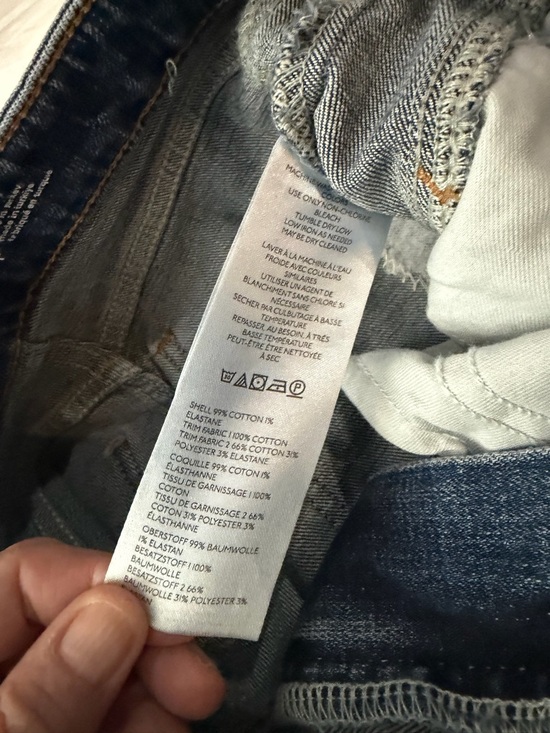 PILCRO ANTHROPOLOGIE Kenna Mid Rise Heritage Barrel Jeans Camo Patchwork 24 - Picture 7 of 11